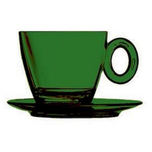 UNO POLYCARBONATE TEA CUP SET - Emerald