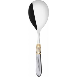 ALADDIN GOLD-PLATED RING RICE SERVING SPOON - Grey