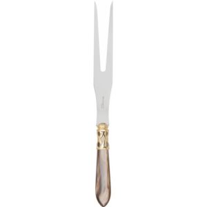 ALADDIN GOLD-PLATED RING ROAST CARVING FORK - Onyx