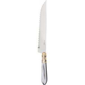 ALADDIN GOLD-PLATED RING ROAST CARVING KNIFE - Grey