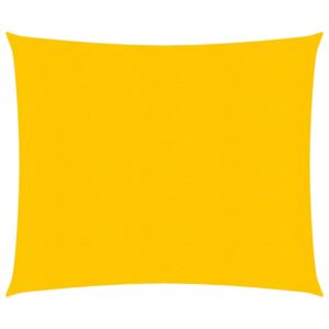 VidaXL Sunshade Sail 160 g/m² Yellow 3x3 m HDPE