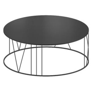 Roma Large Coffee table - / Ø 100 cm - Steel by Zeus Black