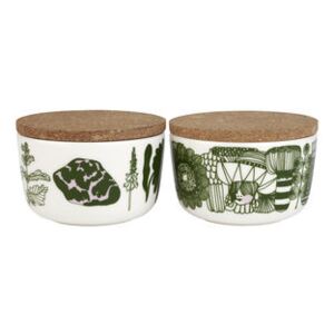 Elokuun Varjot Box - / Set of 2 - Sandstone and cork by Marimekko Green