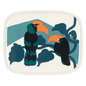 Pepe Dessert plate - / 12 x 15 cm by Marimekko Blue