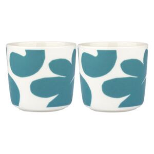Leikko Coffee cup - / Without handle - Set of 2 by Marimekko Blue