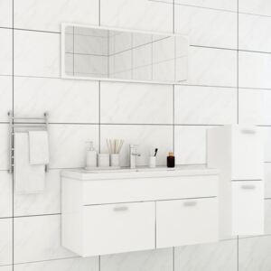 VidaXL Bathroom Furniture Set White Chipboard