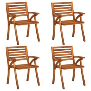 VidaXL Garden Chairs 4 pcs Solid Acacia Wood