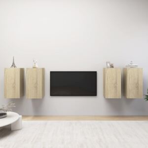 VidaXL TV Cabinets 4 pcs Sonoma Oak 30.5x30x60 cm Chipboard