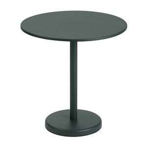Linear Café Round table - / Ø 70 cm - Steel by Muuto Green