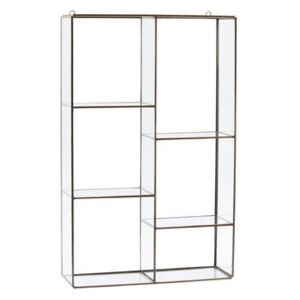Keeper Large Shelf - / H 52 x L 33 cm by House Doctor Gold/Transparent