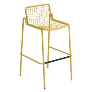 Rio R50 Stackable bar stool - / H 74 cm - Metal by Emu Yellow