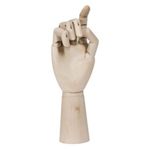 Wooden Hand Large Decoration - H 22 cm - Wood by Hay Natural wood