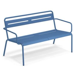 Star Stackable bench - / With armrests - L 129 cm by Emu Blue