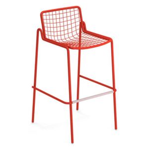Rio R50 Stackable bar stool - / H 74 cm - Metal by Emu Red