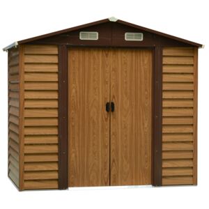 Outsunny Garden Shed, 235.7Lx195.6Wx176.7-208.7H cm, Steel
