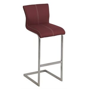 Ideas Bar Stool with Cantilever Base - Red