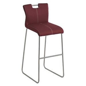 Ideas Handle-back Bar Stool with Standard Base - Red