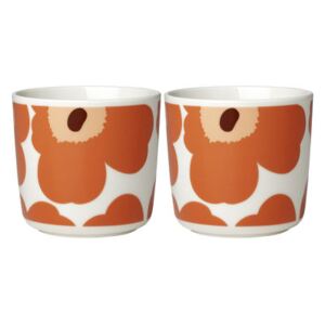 Unikko Coffee cup - / Without handle - Set of 4 by Marimekko Orange