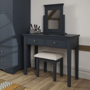 Florence Midnight Grey Painted Dressing Table