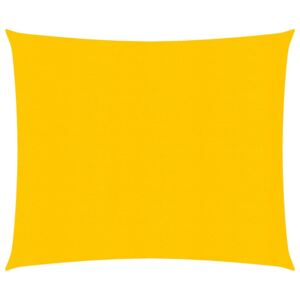 VidaXL Sunshade Sail 160 g/m² Yellow 2.5x2.5 m HDPE