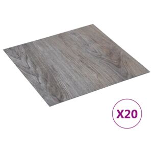 330166 Self-adhesive Flooring Planks 20 pcs PVC 1,86 m² Light Brown