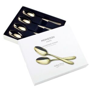 Arthur Price Monsoon Champagne Mirage 4 Serving Spoons