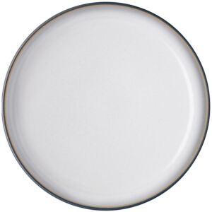 Denby Studio Grey White Coupe Medium Plate