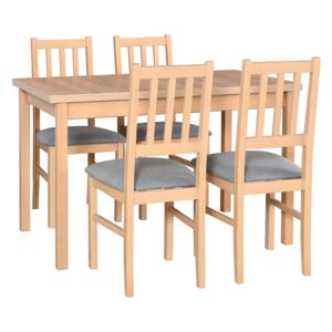 FURNITOP Dining Set DX2 - Table MAX 10 + Chairs BOS 4 ( 4pcs.)