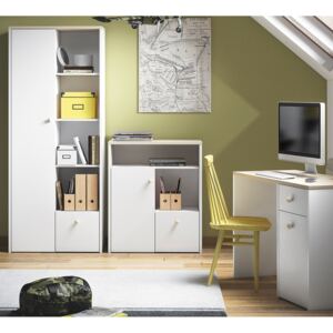 FURNITOP Youth Furniture CESAR 2 White + Fjord Beech