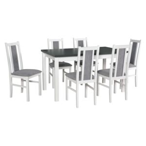 FURNITOP Dining Set DX18 - Table MAX 5P + Chairs BOS 14 ( 6pcs.)