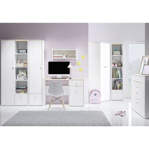 FURNITOP Youth Furniture CESAR 1 White + Fjord Beech