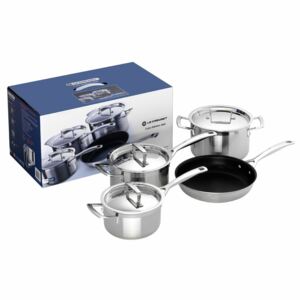 Le Creuset 3 Ply Stainless Steel 4 Piece Pan Set