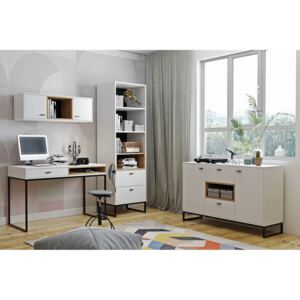 FURNITOP Modular Youth Furniture OLIER 4 white / oak artisan