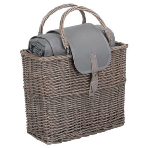 Willow Premium Grey Chiller Basket & Picnic Blanket
