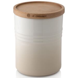 Le Creuset Stoneware Medium Storage Jar Meringue