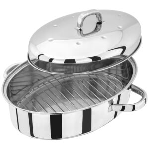 Judge Speciality High Oval Roaster With Rack 36x26x15cm