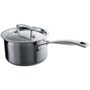 Le Creuset 14cm 3 Ply Stainless Steel Saucepan With Lid