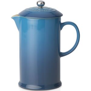 Le Creuset Stoneware Cafetiere With Metal Press Marseille Blue