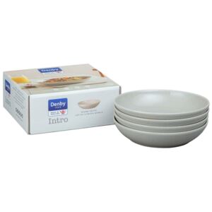 Denby Intro Warm Taupe Set Of 4 Pasta Bowls