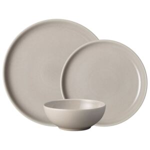 Denby Intro 12 Piece Tableware Set Taupe
