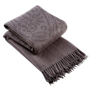 Christy Lace Throw Charcoal