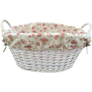 Willow Premium Garden Rose Lined Wash Basket