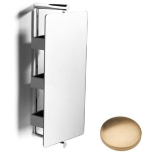Samuel Heath Xenon Storage 360 with 3 Shelves L5148 Brushed Gold Unlacquered