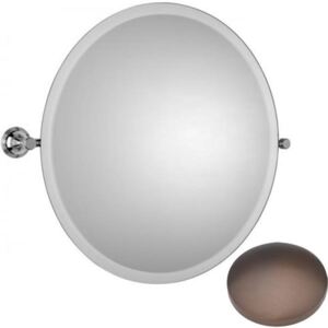 Samuel Heath Style Moderne Round Tilting Mirror L6745 City Bronze XL