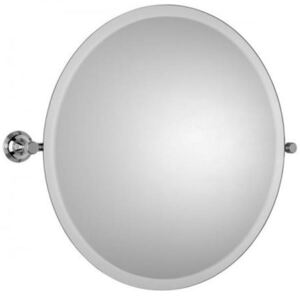 Samuel Heath Style Moderne Round Tilting Mirror L6745 Chrome Plated XL