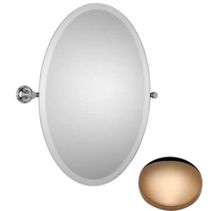 Samuel Heath Style Moderne Oval Tilting Mirror L6746-XL Antique Gold