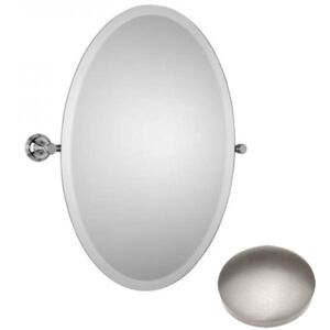 Samuel Heath Style Moderne Oval Tilting Mirror L6746-XL Stainless Steel Finish