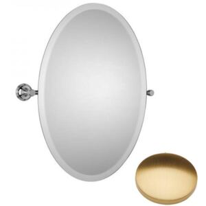 Samuel Heath Style Moderne Oval Tilting Mirror L6746-XL Brushed Gold Gloss