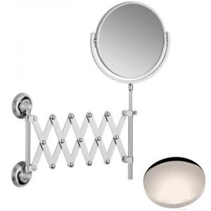 Samuel Heath Style Moderne Extending Mirror L6708 Polished Nickel