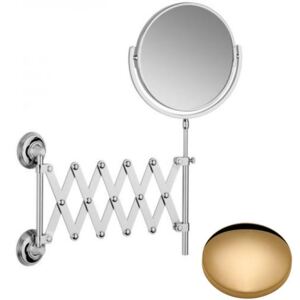 Samuel Heath Style Moderne Extending Mirror L6708 Non Lacquered Brass